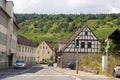 German town Weikersheim landscape view in summer