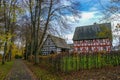 German traditional fahverk houses in Hachenburg, Rheinland-Pfalz, Germany