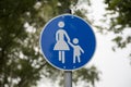 German traffic sign for pedestrians