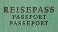 German Travel Passport Royalty Free Stock Photo