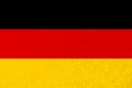 German tricolor flag with horizontal stripes. Royalty Free Stock Photo