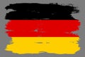 German Tricolor Flag With Horizontal Stripes.