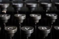 German typewriter keys old, vintage Royalty Free Stock Photo