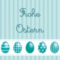 Bright Happy Easter Egg card Royalty Free Stock Photo