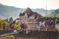 German Village Along Rhine River Royalty Free Stock Photo