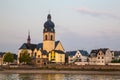 German Village along Rhine River Royalty Free Stock Photo