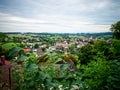 German village Andechs, with view into Alps Royalty Free Stock Photo