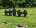 German war graves at La Cambe, France Royalty Free Stock Photo
