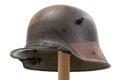 German World War One Stahlhelm military helmet on white background Royalty Free Stock Photo