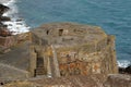 WW11 German coastal flak bunker Guernsey Royalty Free Stock Photo