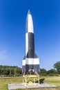 German WW2 V2 rocket in Peenemuende Royalty Free Stock Photo