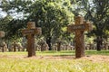 German WWII cemetery, Lommel Royalty Free Stock Photo