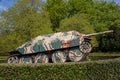 German WWII Hetzer armoured vehicle outside the Battle for Normandy museum in Bayeux Royalty Free Stock Photo