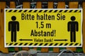 German funny yellow info sign \