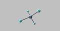 Germane molecular structure isolated on grey Royalty Free Stock Photo