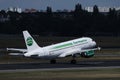 Germania jet plane taking off from runway Royalty Free Stock Photo