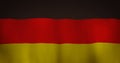 Germania flag fabric texture waving in the wind