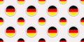 Germanic round flag seamless pattern. Germany background. Vector circle icons. Geometric symbols. Texture for sports pages, compet Royalty Free Stock Photo