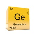 Germanium chemical element symbol from periodic table