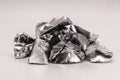 Germanium processed ore, used in semiconductor production, rare ore, isolated, copyspace Royalty Free Stock Photo