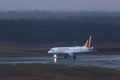 Germanwings airplanes on ground at cologne bonn airport germany in the rain