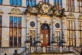 Germany. Ancient houses on the Market Square in Bremen. February 14, 2018 Royalty Free Stock Photo