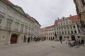 GERMANY, AUGSBURG - AUGUST 17, 2019: The Fuggerplatz in Augsburg