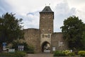 GERMANY, BAD MÃÅNSTEREIFEL - AUGUST 10, 2020: The Werther Tor is part of the historic city centre Royalty Free Stock Photo