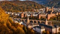 Germany, Baden-Wurttemberg, Heidelberg, Heidelberg Castle and Royalty Free Stock Photo