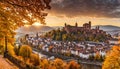 Germany, Baden-Wurttemberg, Heidelberg, Heidelberg Castle and Royalty Free Stock Photo