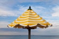 Germany, Baltic Sea, sunshade