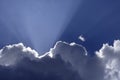 Germany, Bavaria, Irschenhausen, Cumulus clouds in the blue sky