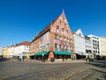 Germany Bavaria Romantic Road. Augsburg. Weberhaus