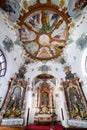 Germany Bavaria Romantic Road. Fussen. Heilig-Geist-Spitalkirche (Holy Spirit Hospital Church Royalty Free Stock Photo