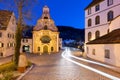 Germany Bavaria Romantic Road. Fussen. Heilig-Geist-Spitalkirche (Holy Spirit Hospital Church) Royalty Free Stock Photo