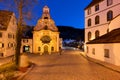 Germany Bavaria Romantic Road. Fussen. Heilig-Geist-Spitalkirche (Holy Spirit Hospital Church) Royalty Free Stock Photo