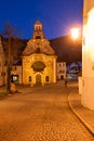 Germany Bavaria Romantic Road. Fussen. Heilig-Geist-Spitalkirche (Holy Spirit Hospital Church)