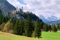 Germany Bavaria Romantic Road. Fussen. Neuschwanstein castle Royalty Free Stock Photo