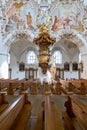 Germany Bavaria Romantic Road. Rottenbuch. Maria Geburt Church