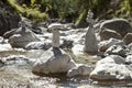 Germany, Bavaria, Sylvenstein, View of stacked stones