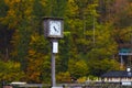 Germany, beautiful, King Lake, Wharf, Clock, Lake Royalty Free Stock Photo