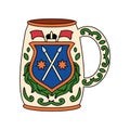 germany beer steins illustration