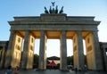 Germany, Berlin, Brandenburg Gate in the evening rays Royalty Free Stock Photo