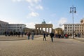 Germany. Brandenburg Gate in Berlin. February 16, 2018 Royalty Free Stock Photo
