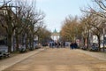 Germany. Brandenburg Gate in Berlin. February 16, 2018 Royalty Free Stock Photo