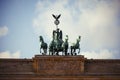 Germany. Brandenburg Gate in Berlin. February 16, 2018 Royalty Free Stock Photo