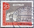 GERMANY, Berlin - CIRCA 1962: This postage stamp from Germany, Berlin showing Old Berlin: Castle 1703