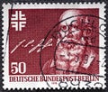 GERMANY, Berlin - CIRCA 1978: A stamp printed in Germany shows Portrait of Friedrich Ludwig Jahn 1778-1852 , founder of