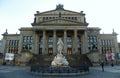 Germany, Berlin, Gendarmenmarkt, Konzerthaus Berlin and Schiller Monument (Schillerbrunnen