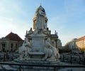 Germany, Berlin, Gendarmenmarkt, Schiller Monument (Schillerbrunnen)